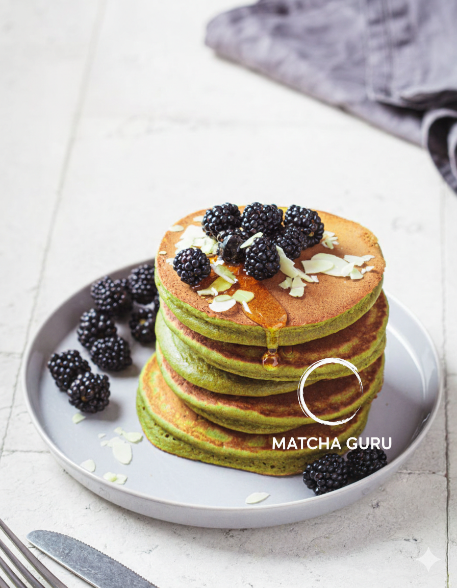 The Gurus Ultimate Fluffy Matcha Flapjacks